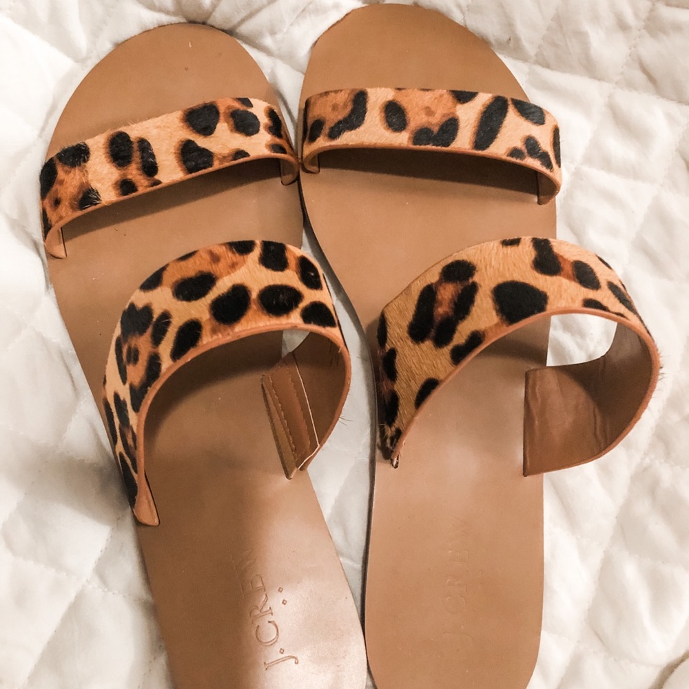 J. Crew cheetah sandals